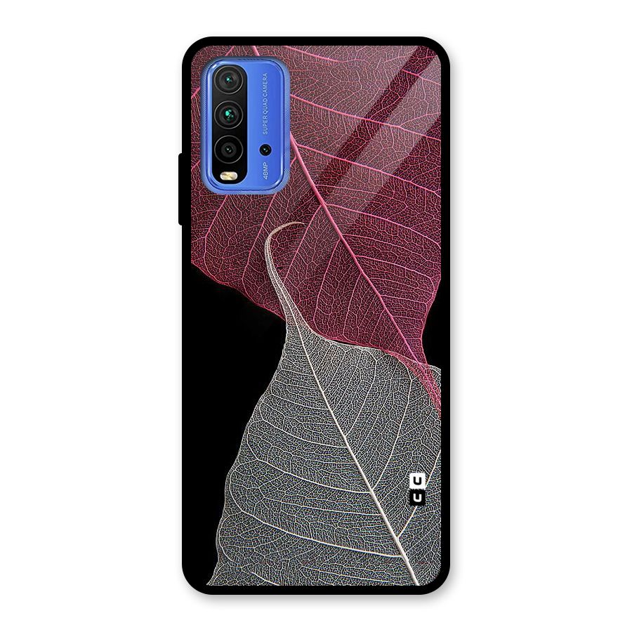 Beauty Leaf Glass Back Case for Redmi 9 Power