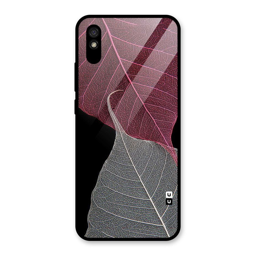 Beauty Leaf Glass Back Case for Redmi 9i
