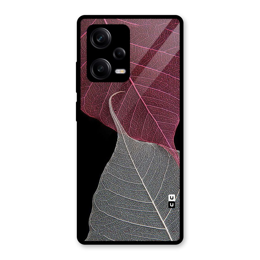 Beauty Leaf Glass Back Case for Redmi Note 12 Pro