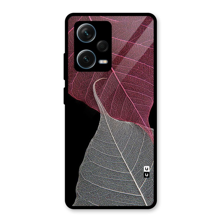 Beauty Leaf Glass Back Case for Redmi Note 12 Pro Plus 5G
