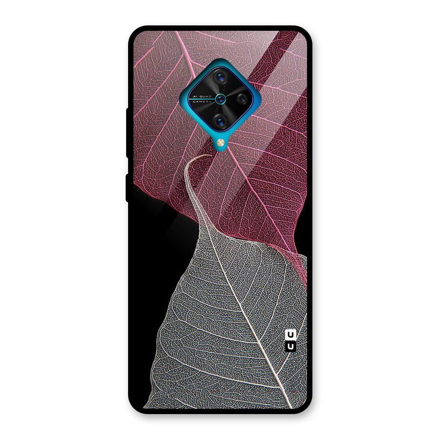 Beauty Leaf Glass Back Case for Vivo S1 Pro
