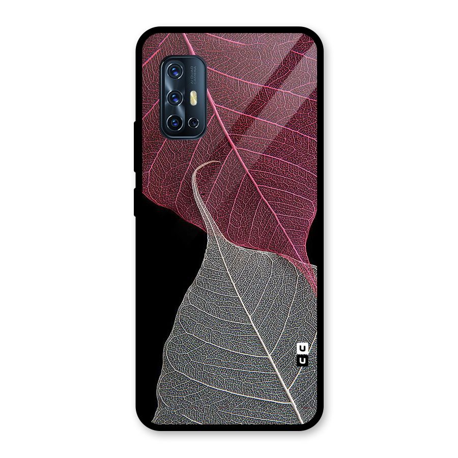Beauty Leaf Glass Back Case for Vivo V17