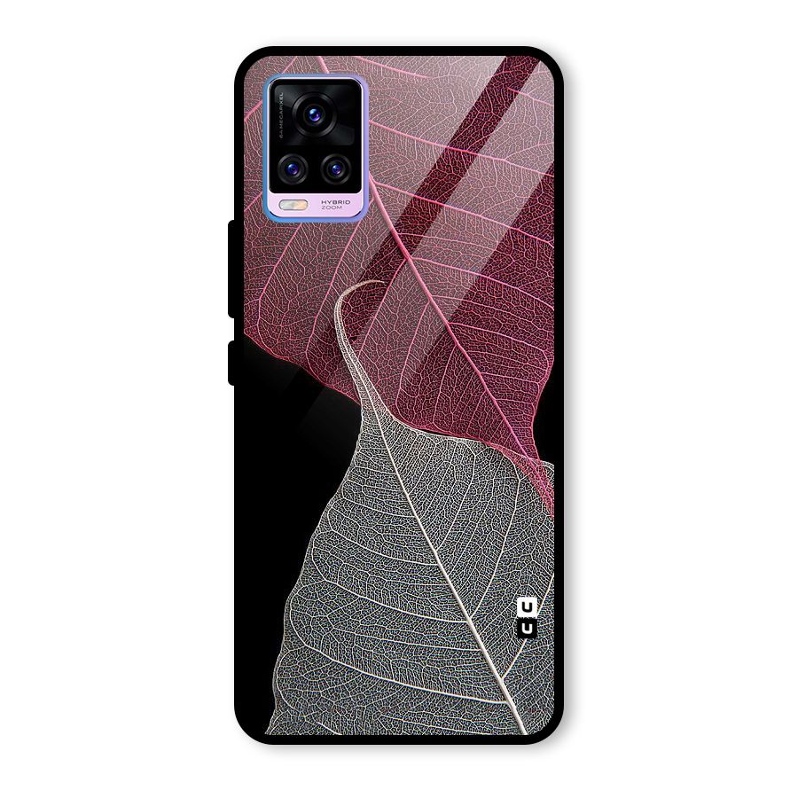 Beauty Leaf Glass Back Case for Vivo V20 Pro