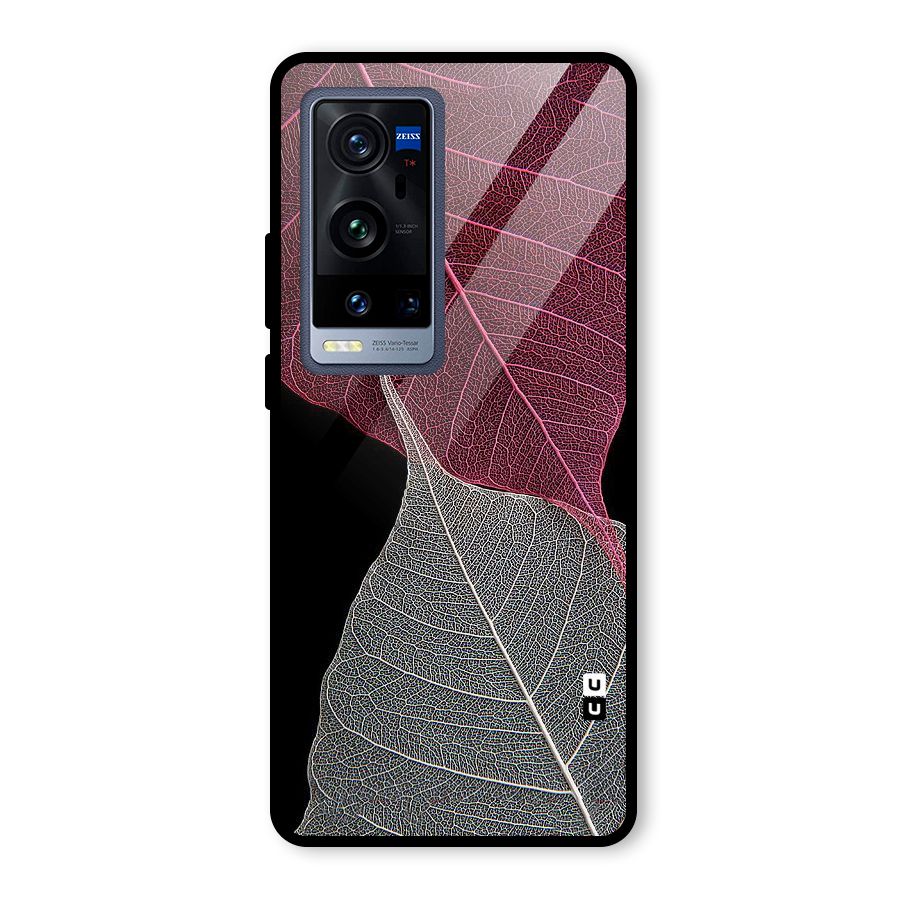Beauty Leaf Glass Back Case for Vivo X60 Pro Plus