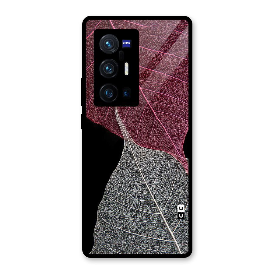 Beauty Leaf Glass Back Case for Vivo X70 Pro Plus