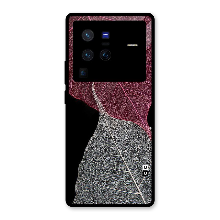 Beauty Leaf Glass Back Case for Vivo X80 Pro