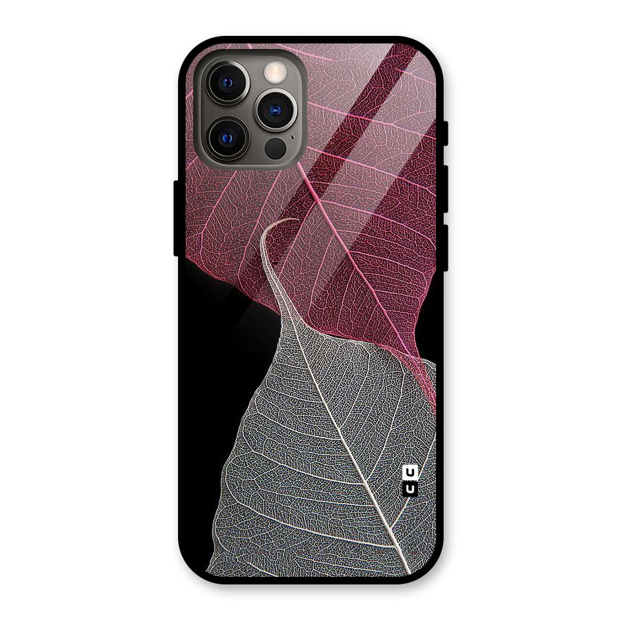 Beauty Leaf Glass Back Case for iPhone 12 Pro