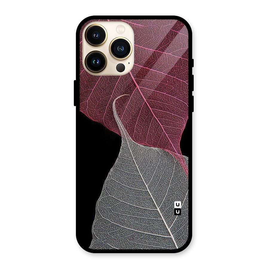 Beauty Leaf Glass Back Case for iPhone 13 Pro Max