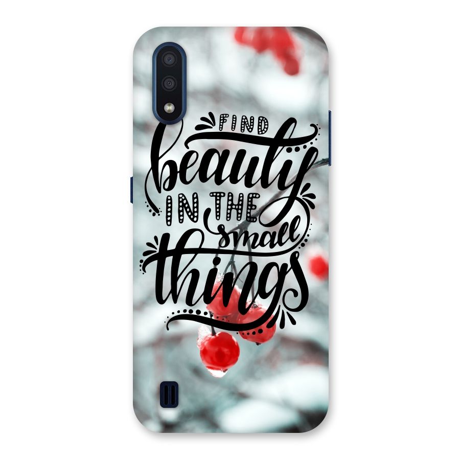 Beauty in Small Things Back Case for Galaxy M01