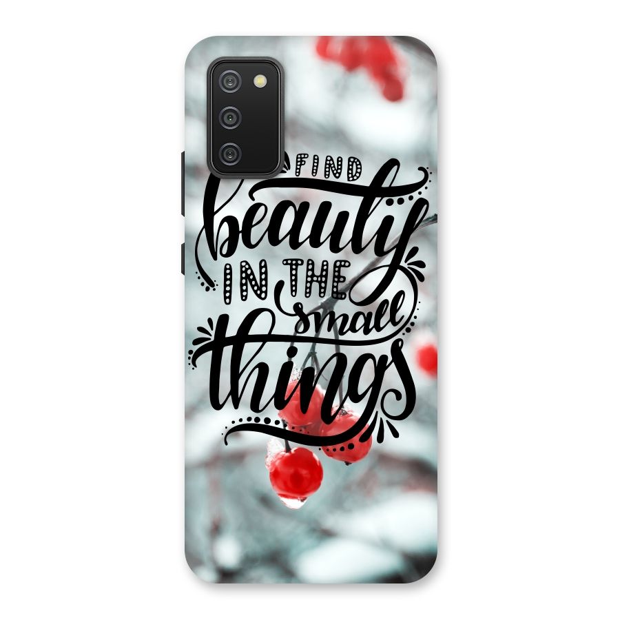 Beauty in Small Things Back Case for Galaxy M02s