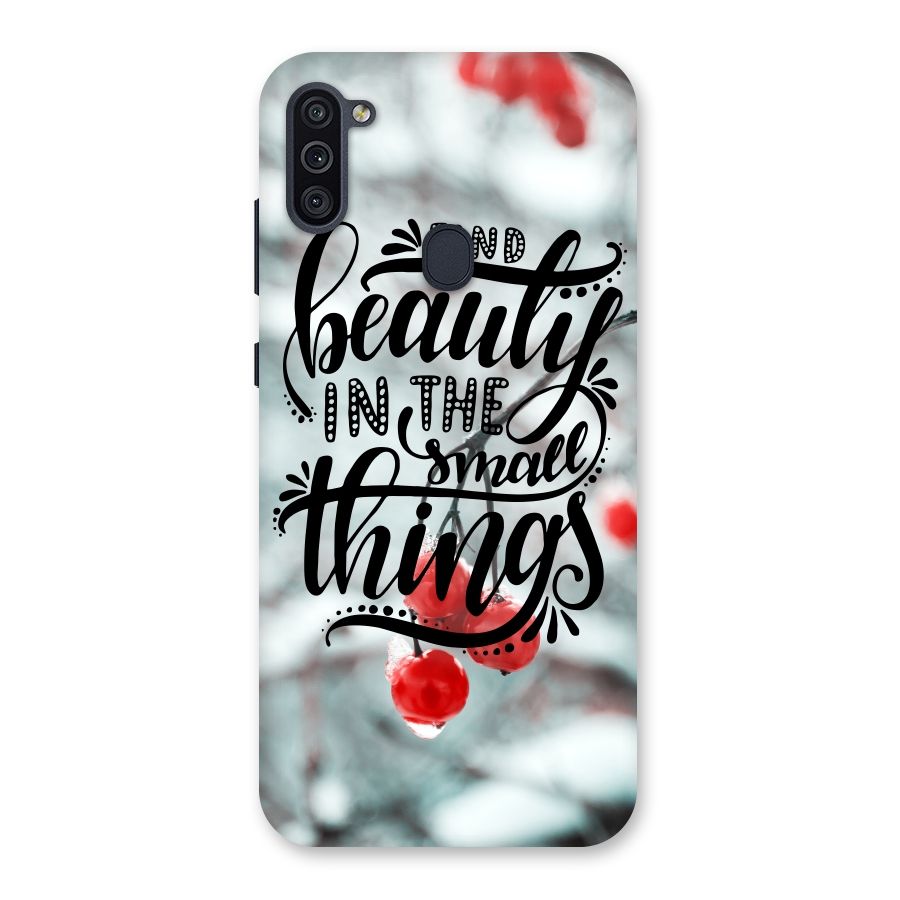 Beauty in Small Things Back Case for Galaxy M11