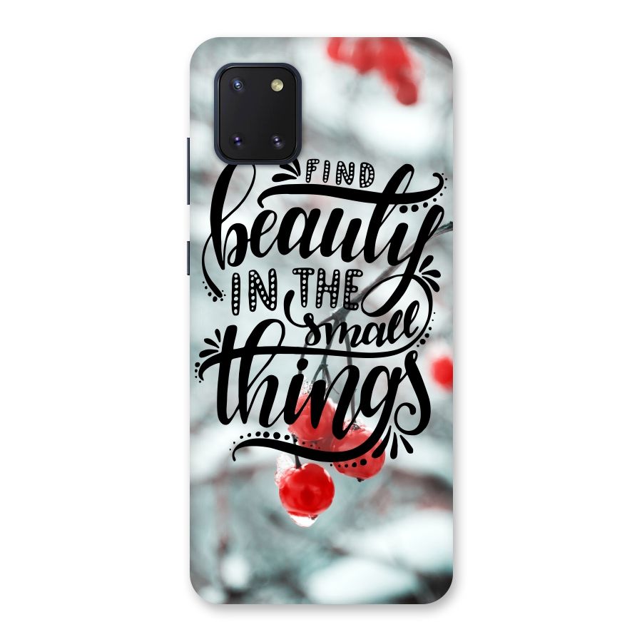 Beauty in Small Things Back Case for Galaxy Note 10 Lite