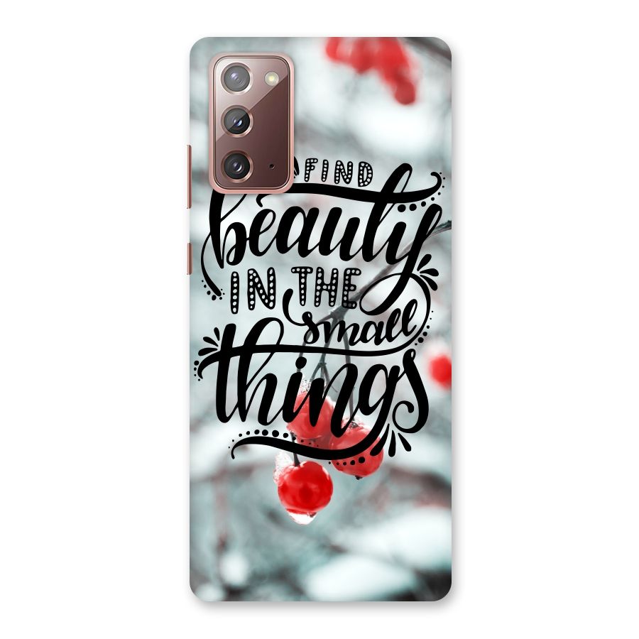 Beauty in Small Things Back Case for Galaxy Note 20