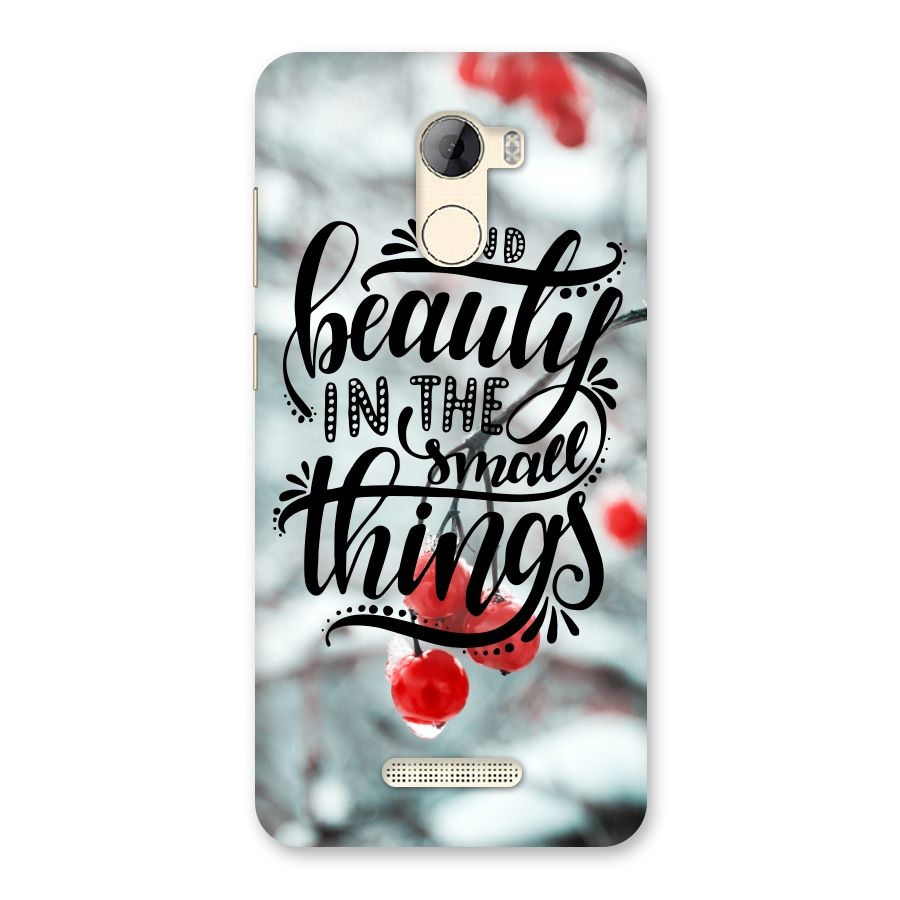 Beauty in Small Things Back Case for Gionee A1 LIte
