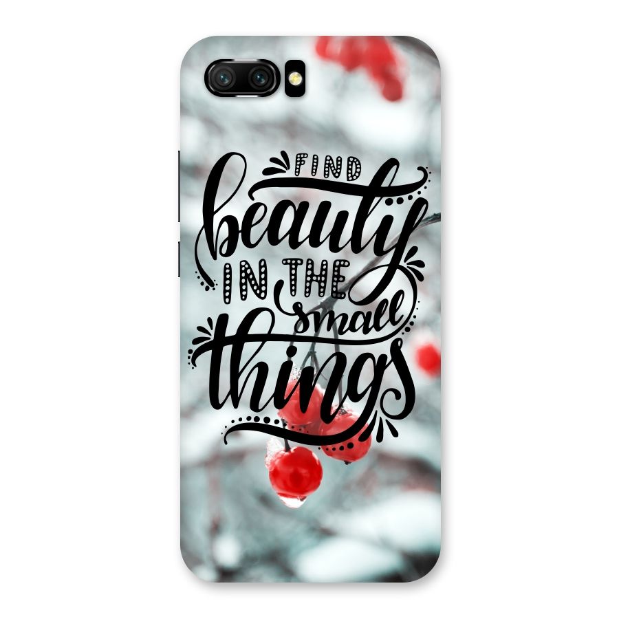 Beauty in Small Things Back Case for Honor 10