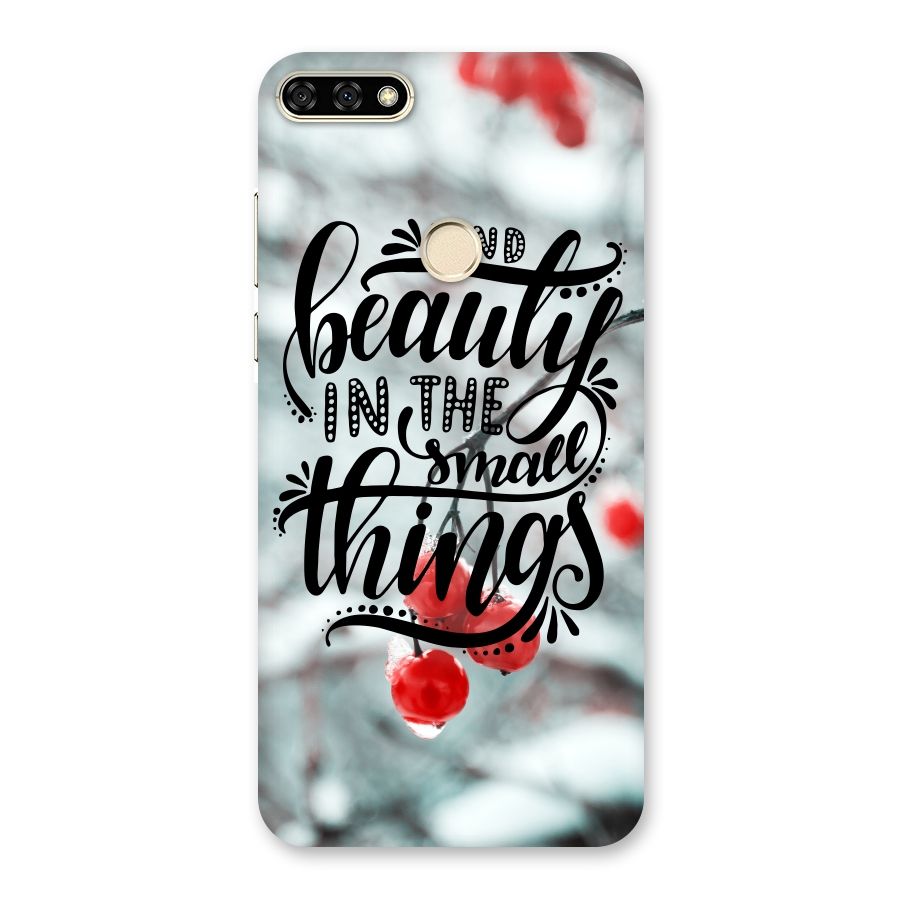 Beauty in Small Things Back Case for Honor 7A
