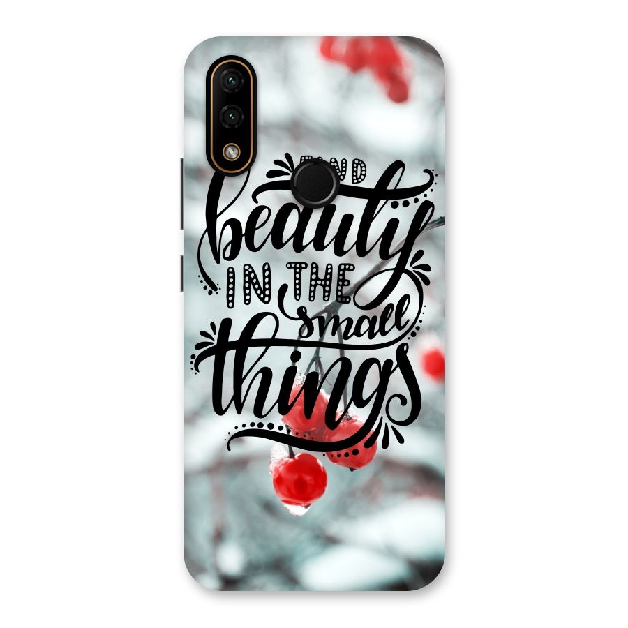 Beauty in Small Things Back Case for Lenovo A6 Note