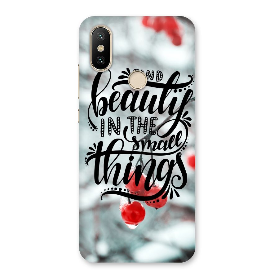 Beauty in Small Things Back Case for Mi A2