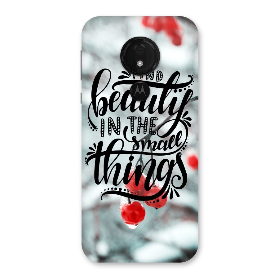 Beauty in Small Things Back Case for Moto G7 Power