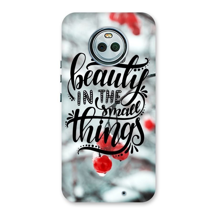 Beauty in Small Things Back Case for Moto X4