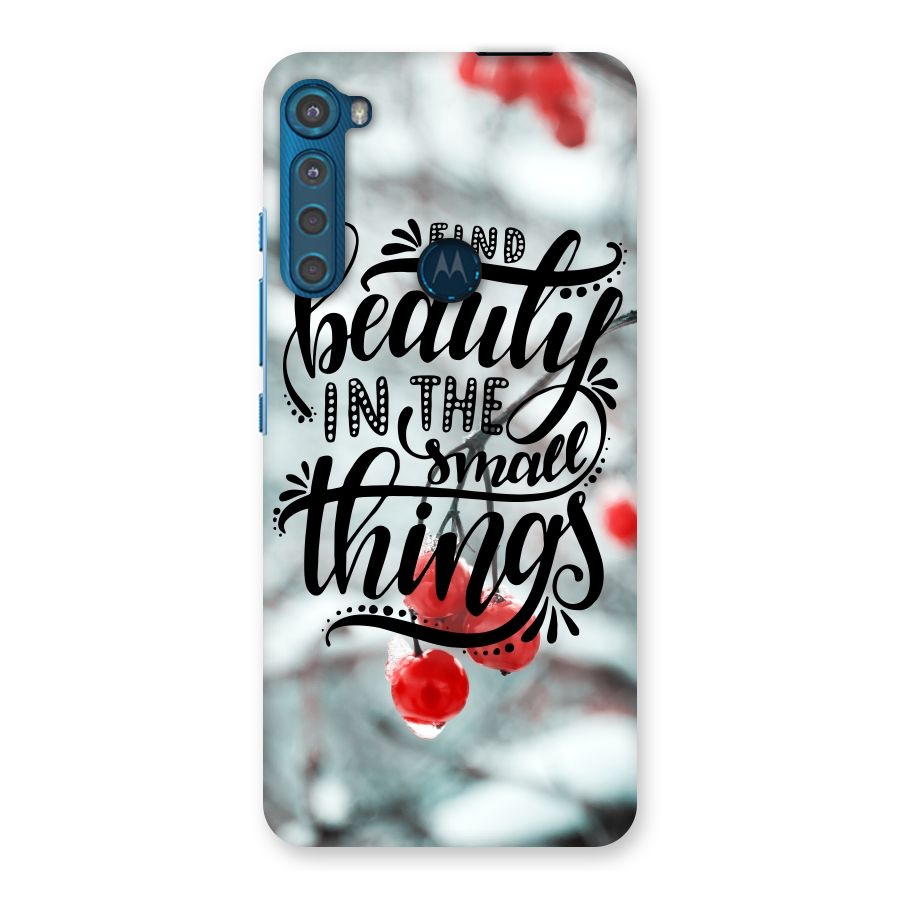 Beauty in Small Things Back Case for Motorola One Fusion Plus