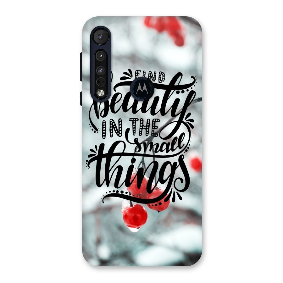 Beauty in Small Things Back Case for Motorola One Macro