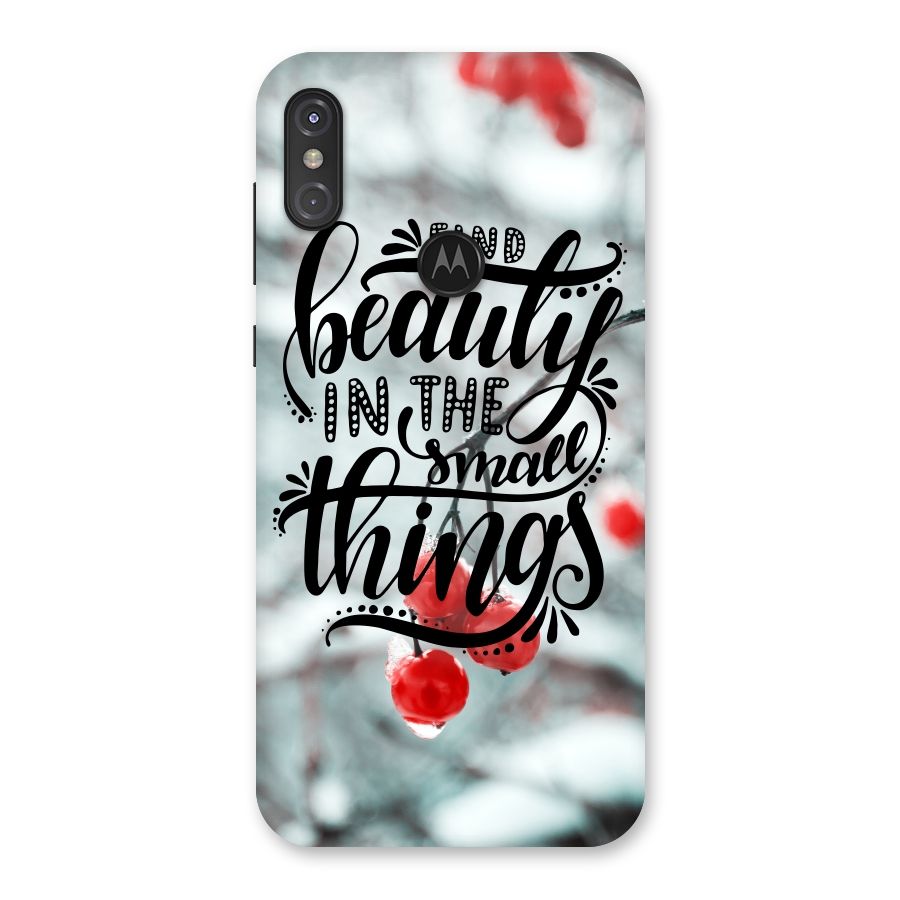 Beauty in Small Things Back Case for Motorola One Power