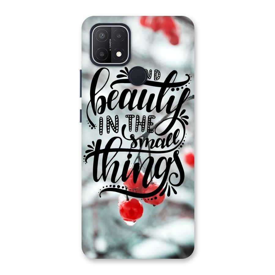 Beauty in Small Things Back Case for Oppo A15
