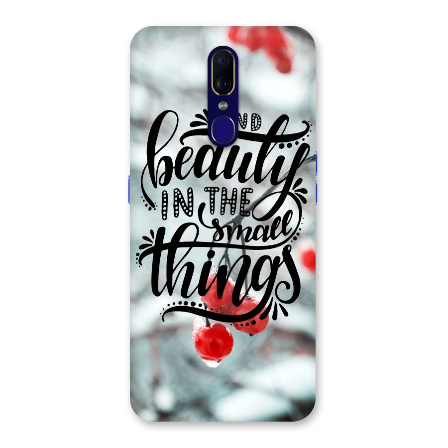 Beauty in Small Things Back Case for Oppo F11