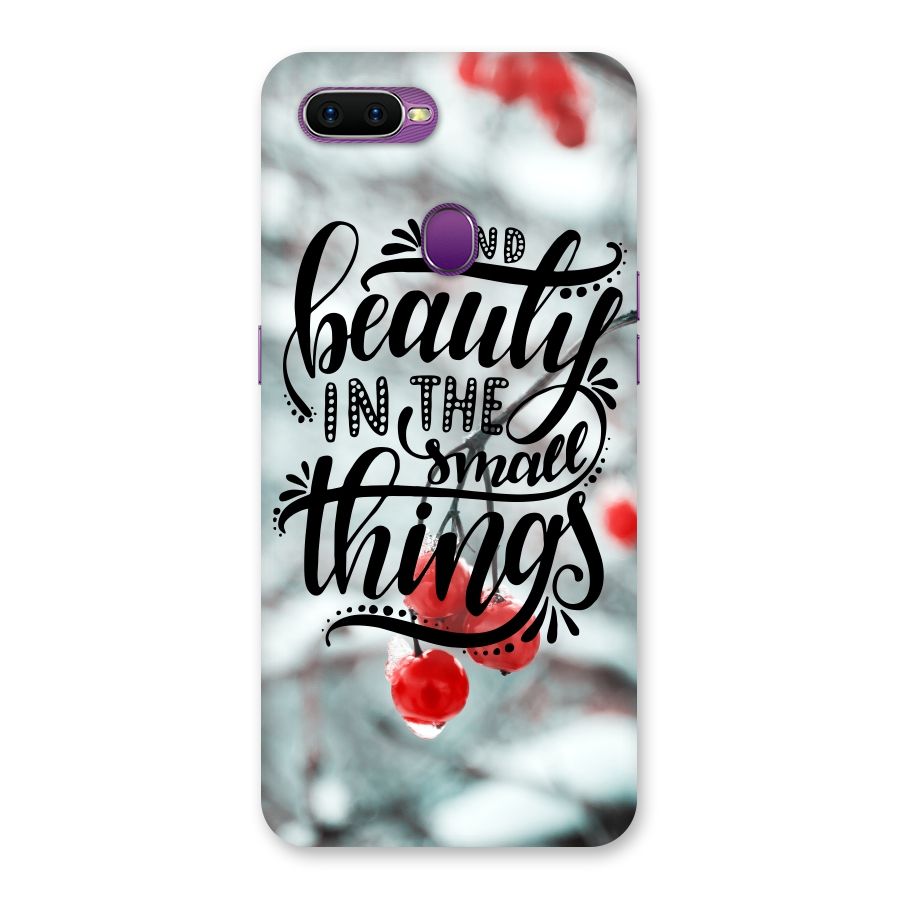 Beauty in Small Things Back Case for Oppo F9