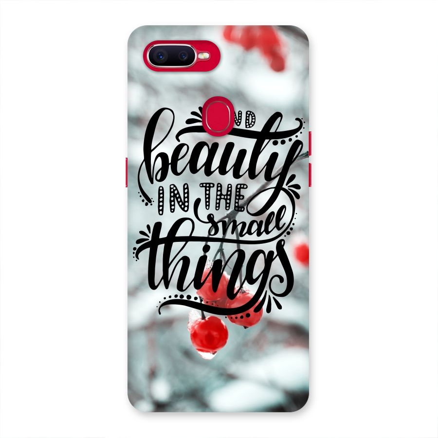 Beauty in Small Things Back Case for Oppo F9 Pro
