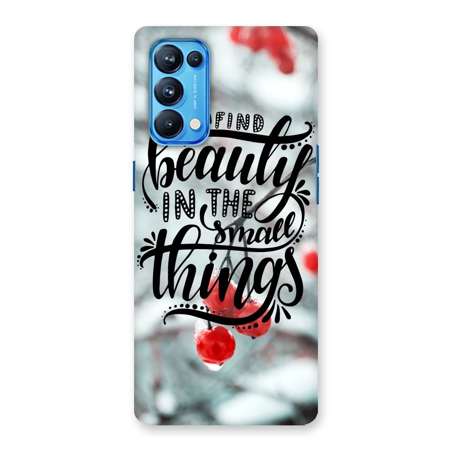 Beauty in Small Things Back Case for Oppo Reno5 Pro 5G
