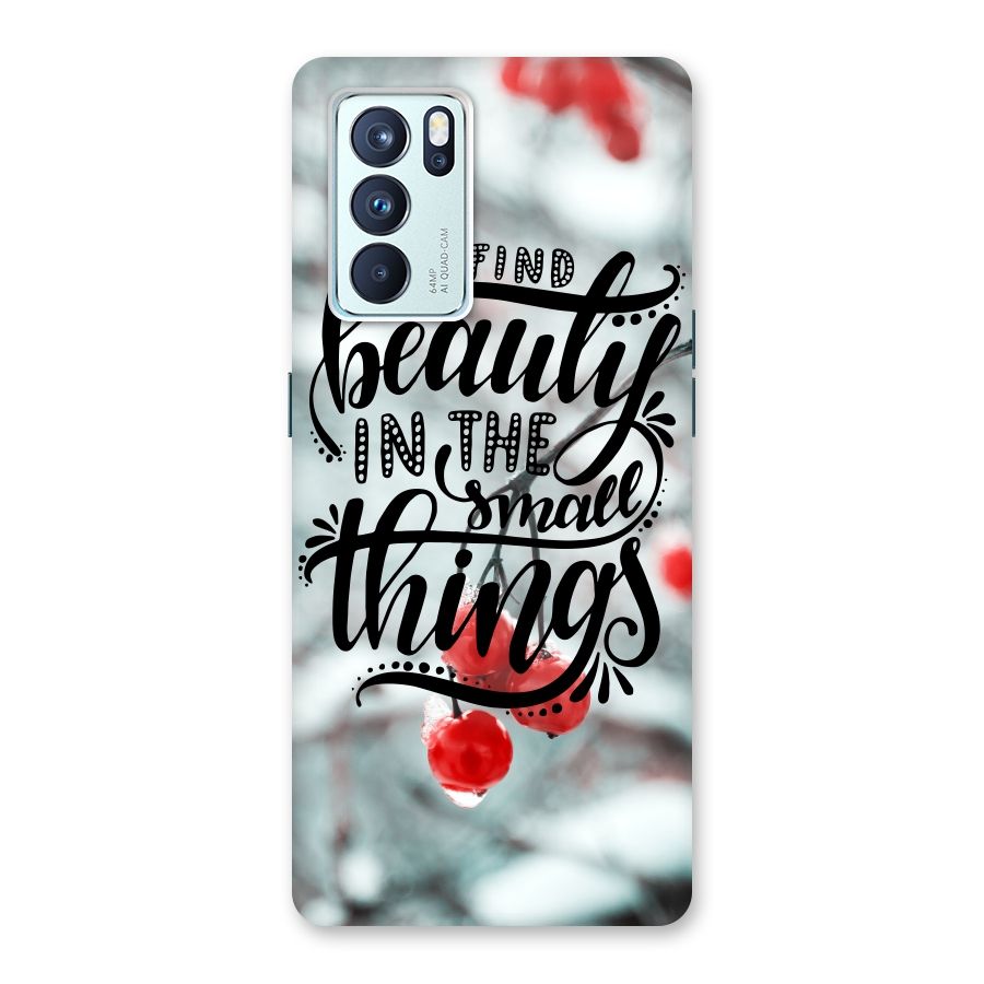 Beauty in Small Things Back Case for Oppo Reno6 Pro 5G
