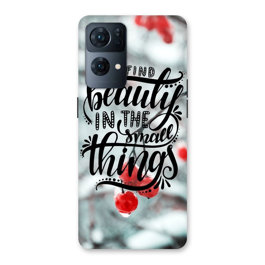 Beauty in Small Things Back Case for Oppo Reno7 Pro 5G