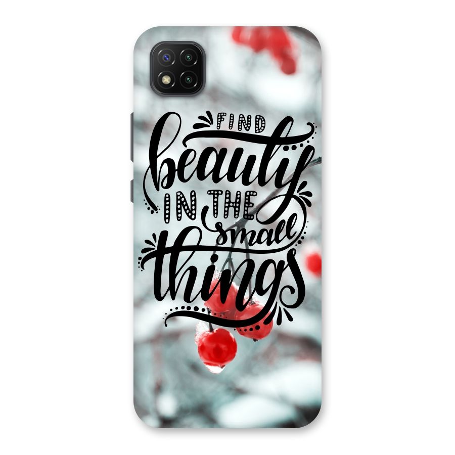 Beauty in Small Things Back Case for Poco C3