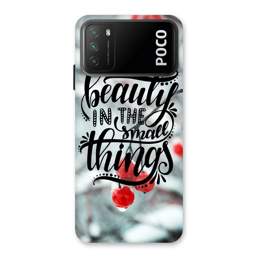 Beauty in Small Things Back Case for Poco M3