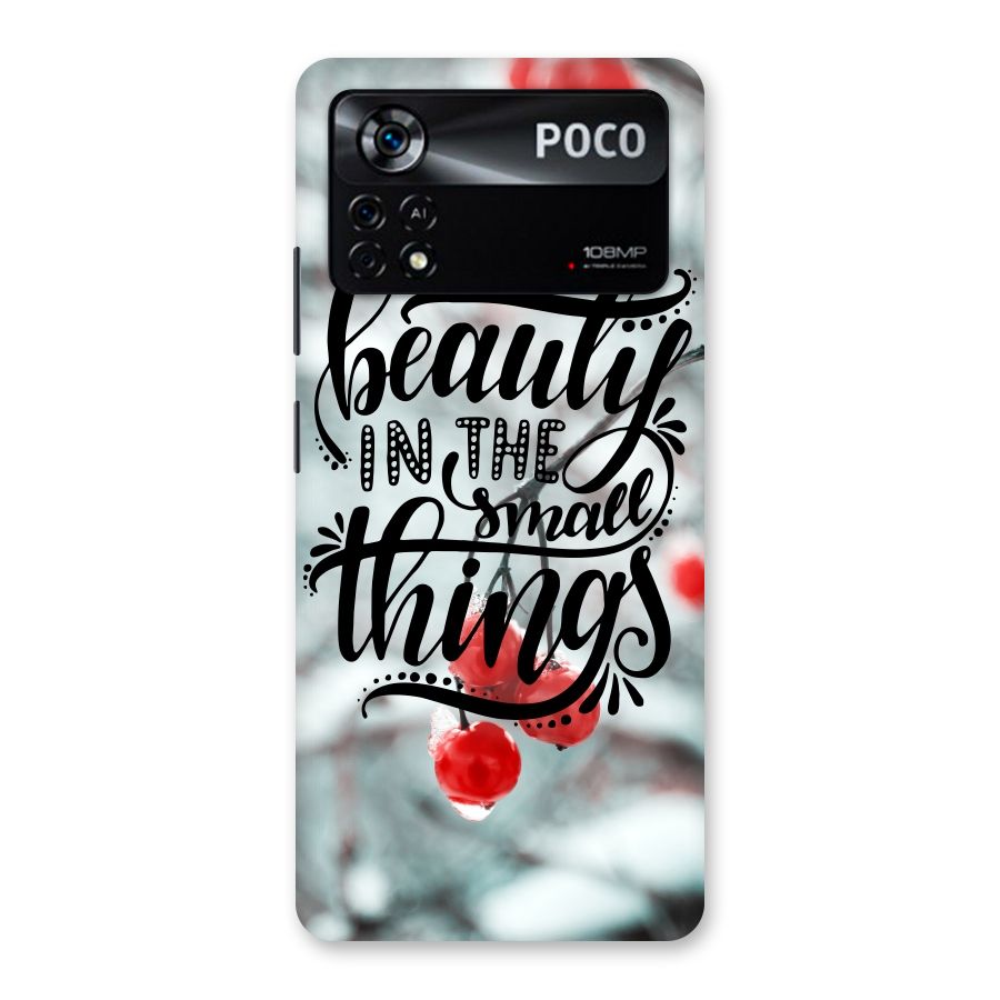 Beauty in Small Things Back Case for Poco X4 Pro 5G