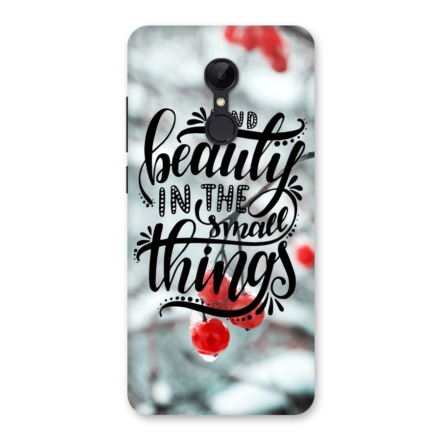 Beauty in Small Things Back Case for Redmi 5