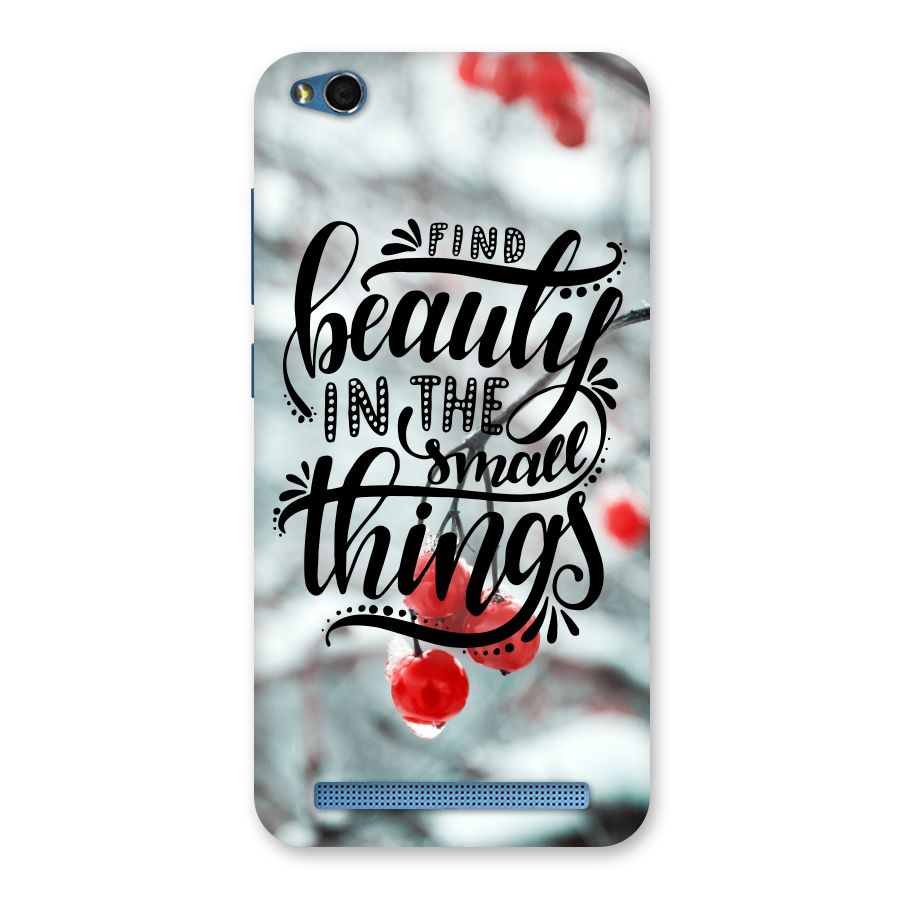 Beauty in Small Things Back Case for Redmi 5A
