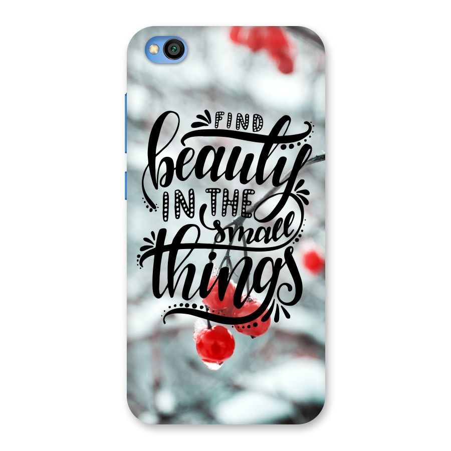 Beauty in Small Things Back Case for Redmi Go