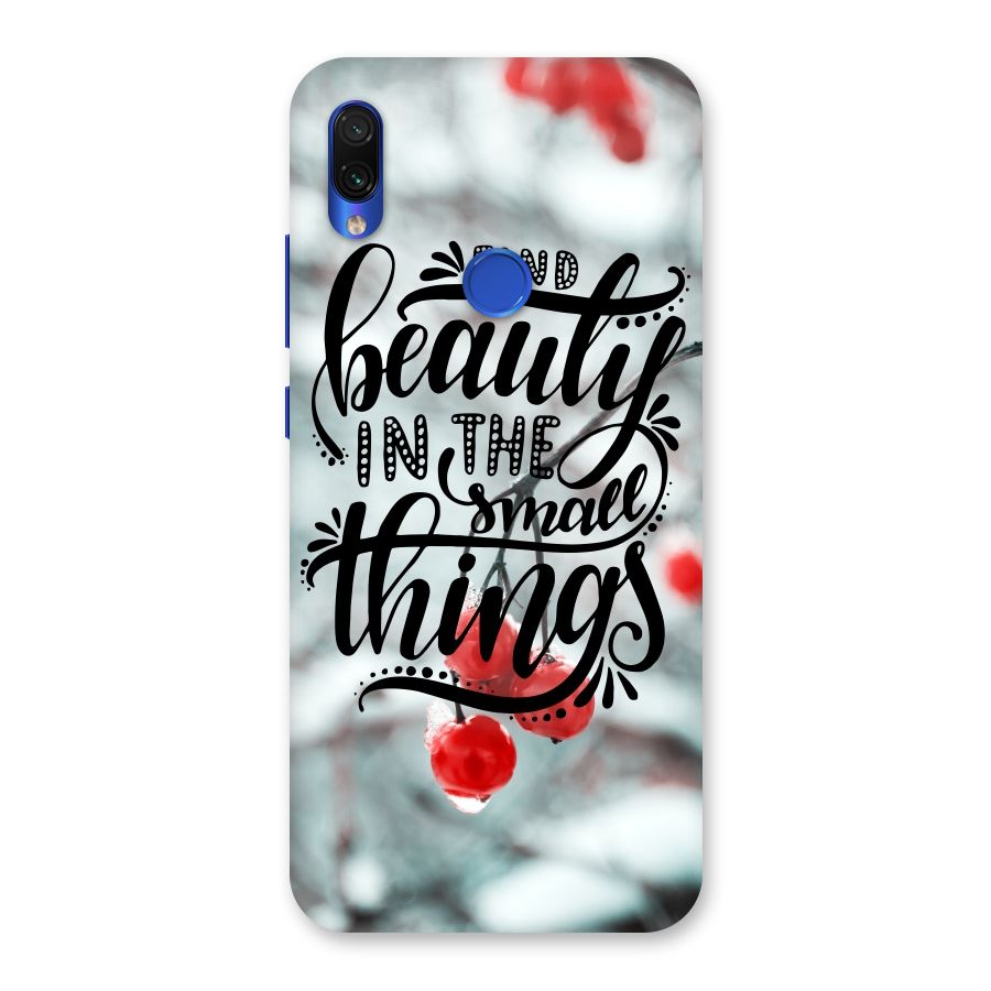 Beauty in Small Things Back Case for Redmi Note 7S
