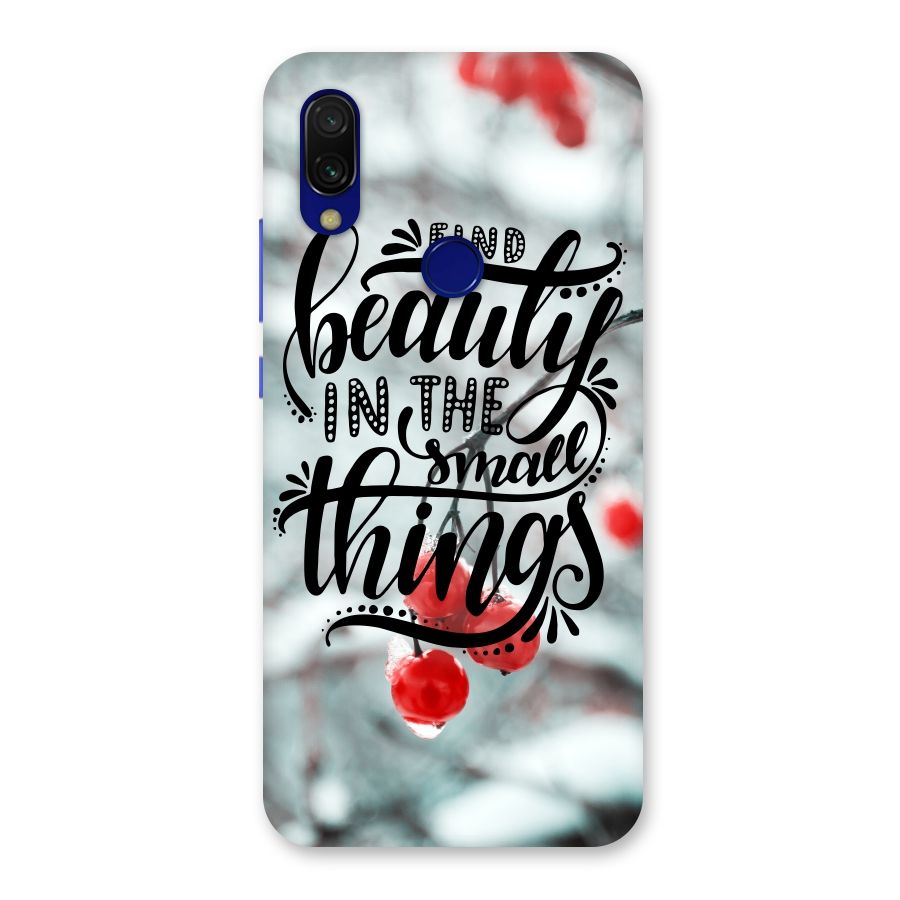 Beauty in Small Things Back Case for Redmi Y3