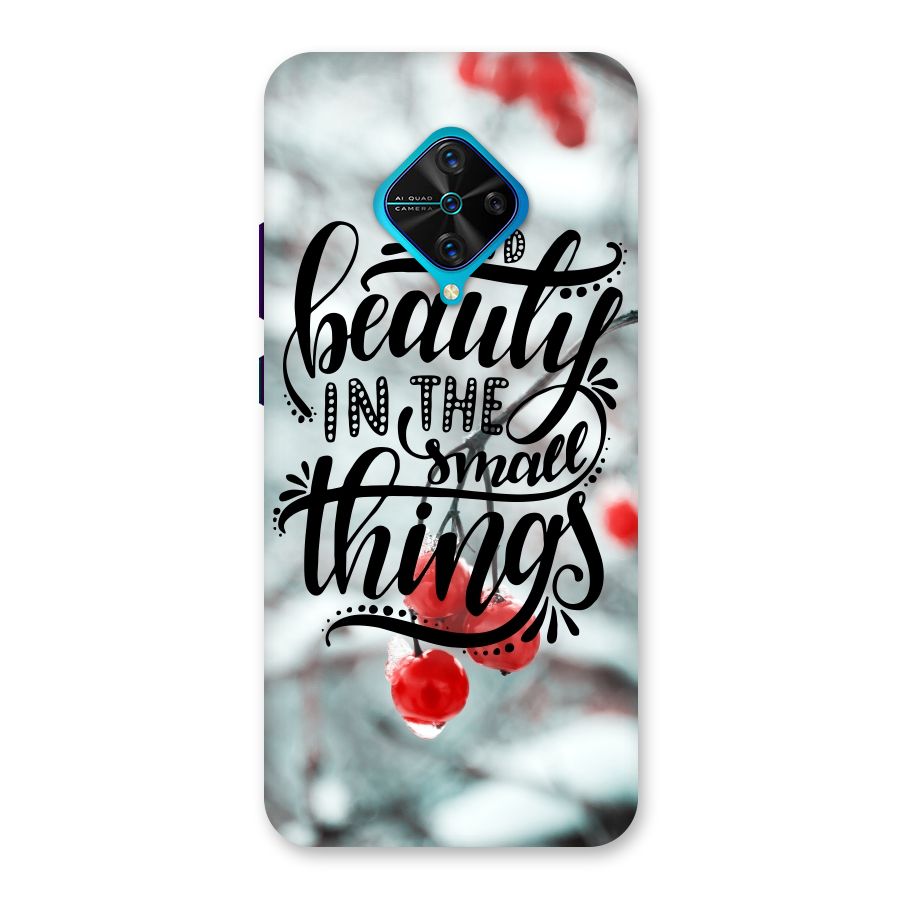 Beauty in Small Things Back Case for Vivo S1 Pro
