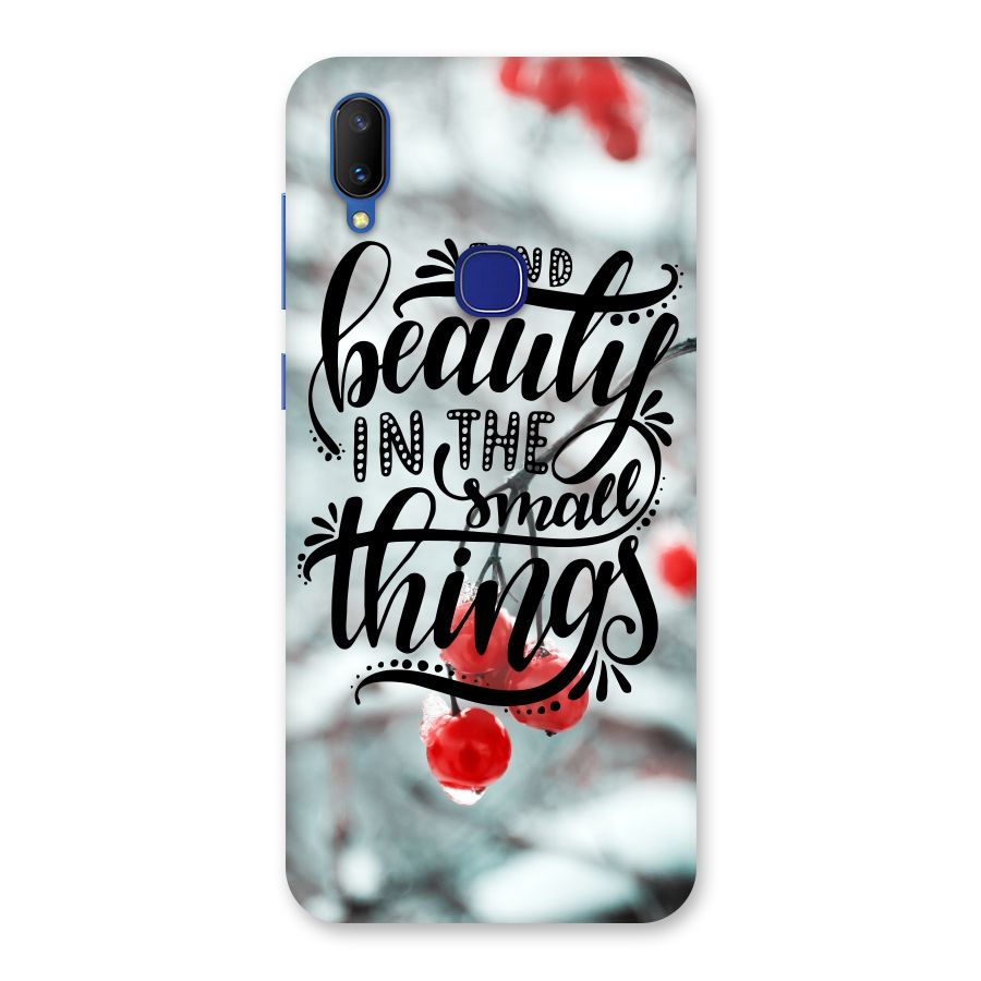 Beauty in Small Things Back Case for Vivo V11