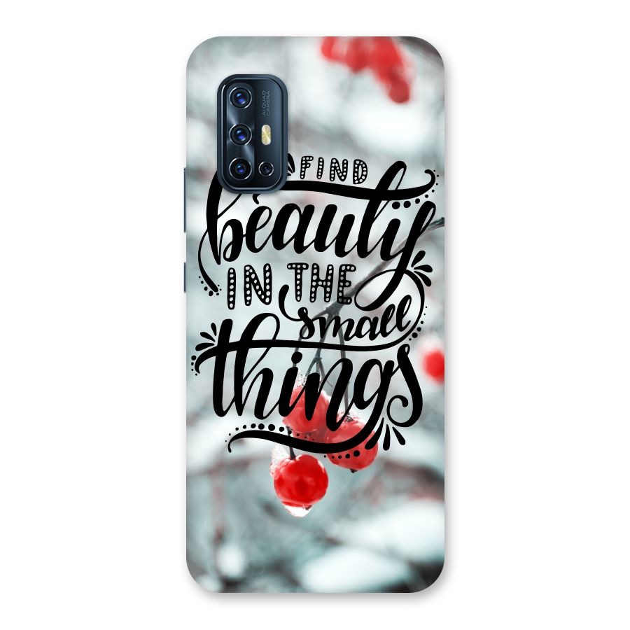 Beauty in Small Things Back Case for Vivo V17