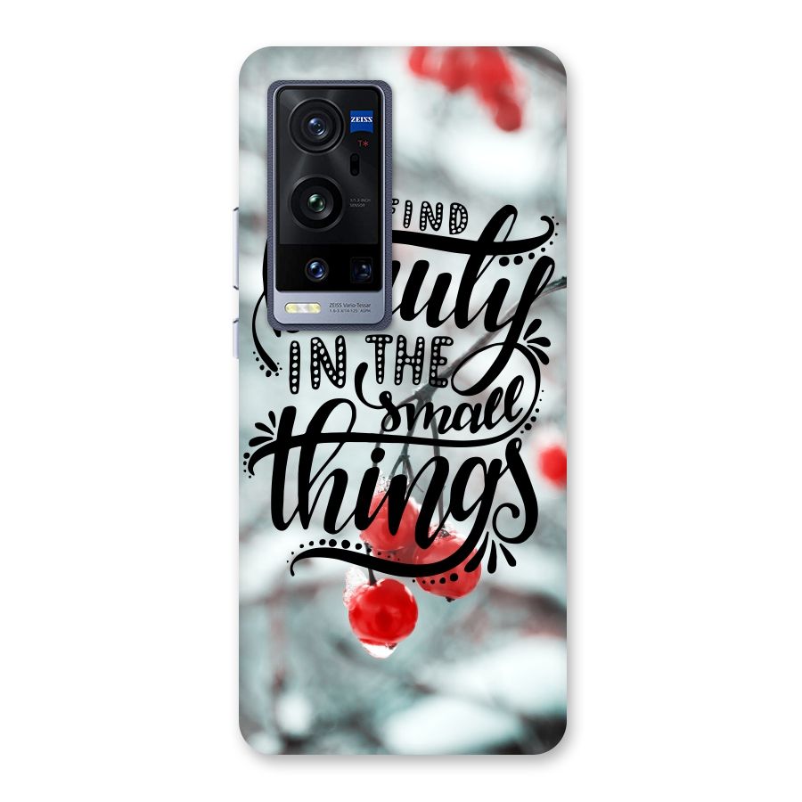 Beauty in Small Things Back Case for Vivo X60 Pro Plus