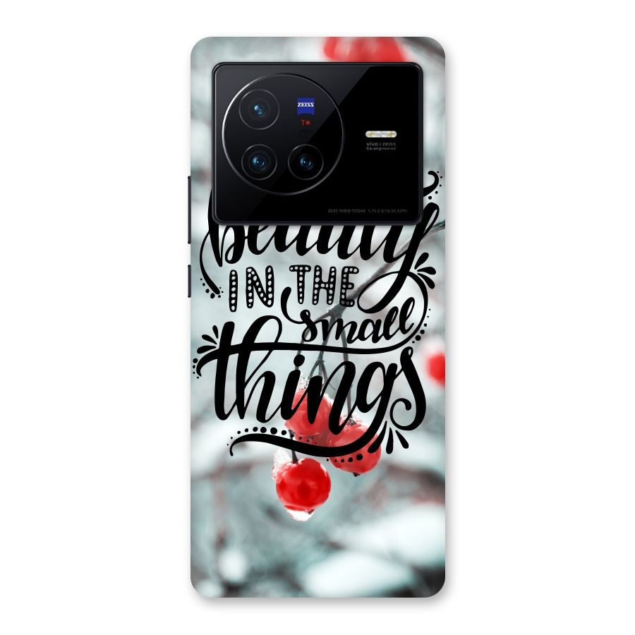 Beauty in Small Things Back Case for Vivo X80