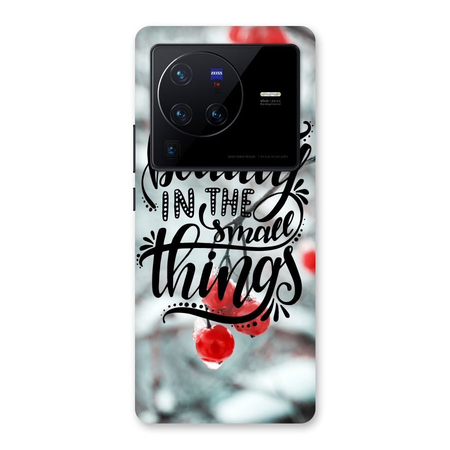 Beauty in Small Things Back Case for Vivo X80 Pro