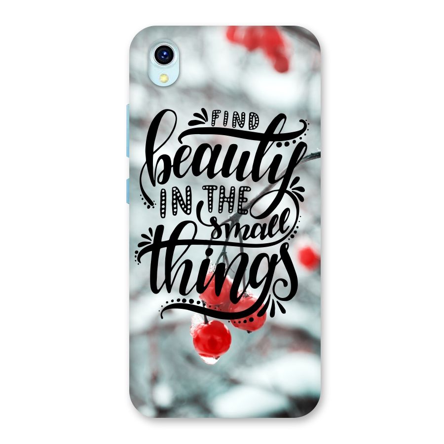 Beauty in Small Things Back Case for Vivo Y1s