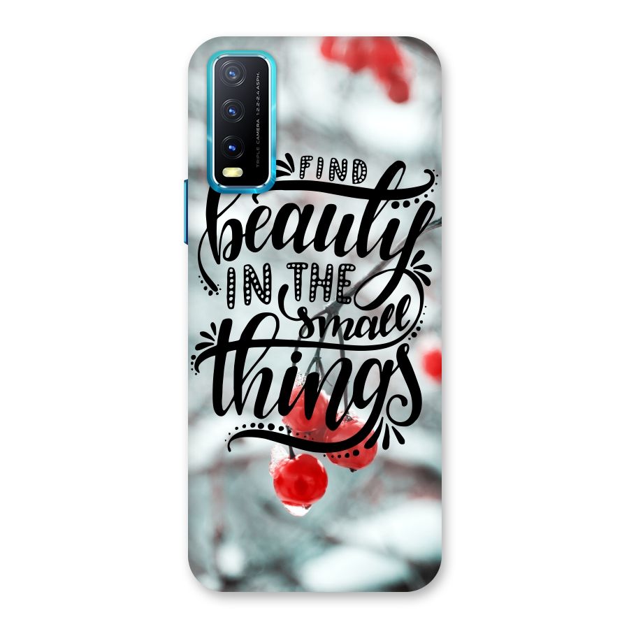 Beauty in Small Things Back Case for Vivo Y20A
